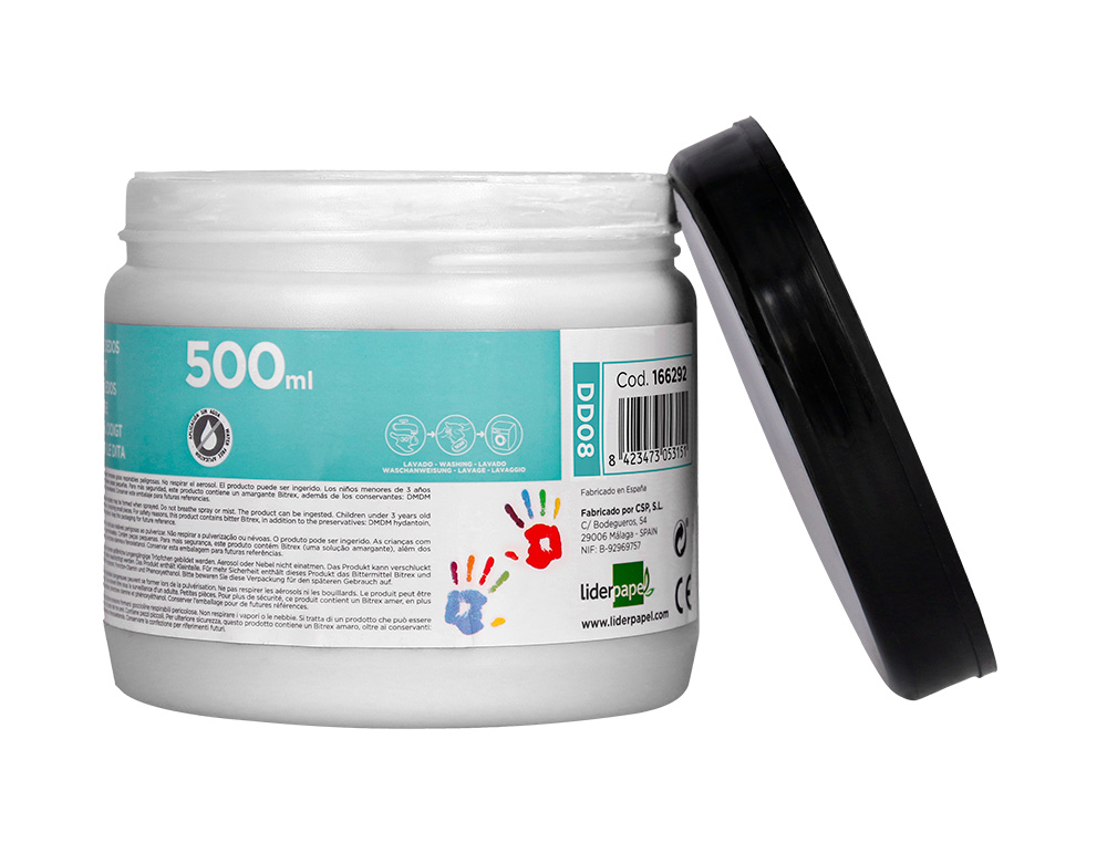 PEINTURE AU DOIGT LIDERPAPEL FLACON 500 ML COLORIS BLANC