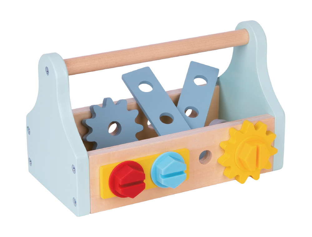 JEU ENFANT IMAGINOVO BOITE A OUTIL BOIS +3 ANS 18 PIECES