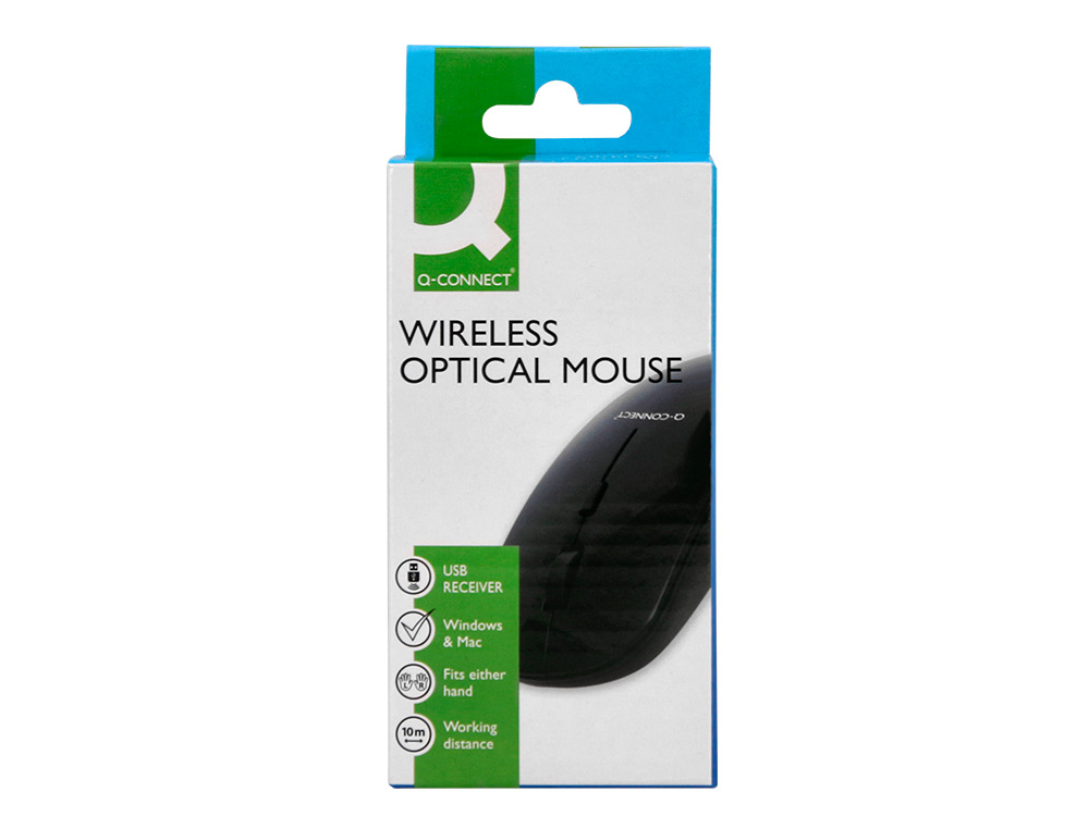 SOURIS Q-CONNECT OPTIQUE SANS FIL SILENCIEUX DPI            800/1200/1600 PILES AAA       COLORIS NOIR