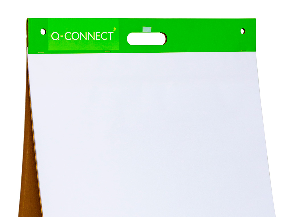 BLOC CONFERENCE Q-CONNECT LISSE AUTOADHESIF POUR BUREAU 20F PAPIER BLANC 75G/M2 508X584MM
