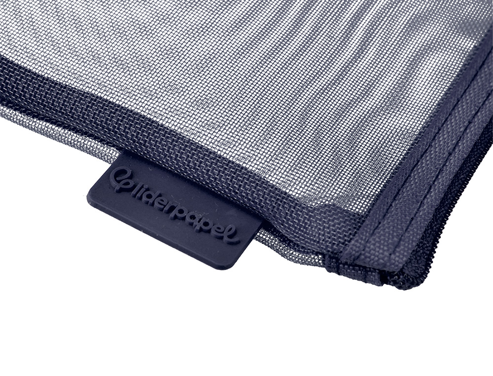 POCHETTE ZIP LIDERPAPEL A6 MULTIUSAGE FERMETURE ECLAIR   POLYESTER TRANSPIRABLE        COLORIS BLEU MARINE