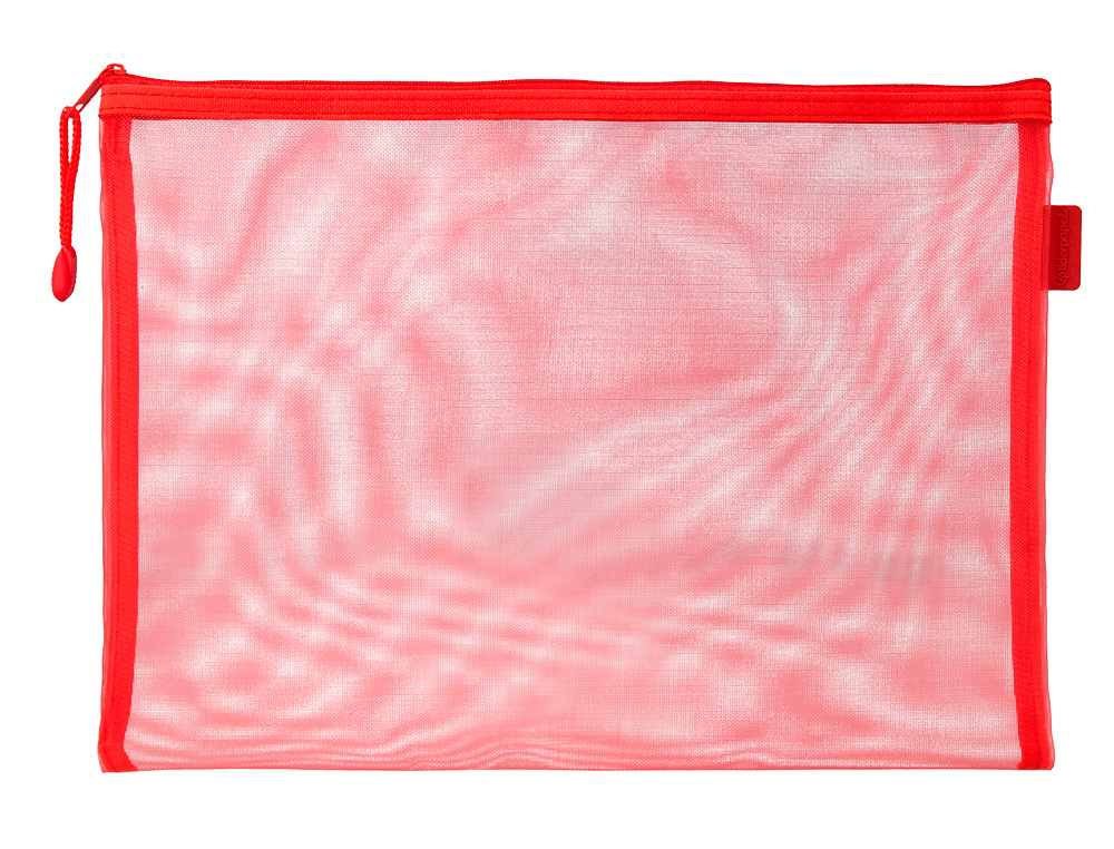 POCHETTE ZIP LIDERPAPEL A4 MULTIUSAGE FERMETURE ECLAIR   POLYESTER TRANSPIRABLE        COLORIS ROUGE