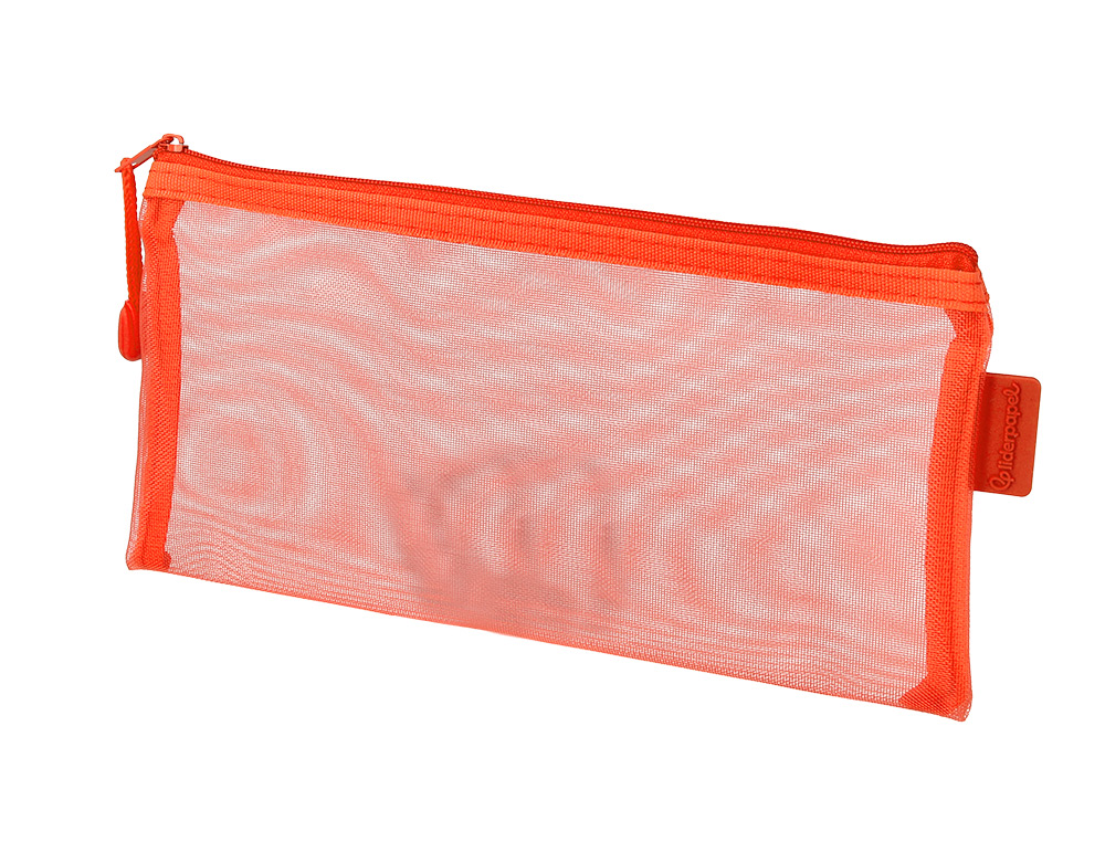 POCHETTE ZIP LIDERPAPEL MULTIUSAGE FORMAT TICKET      230X115MM FERMETURE ECLAIR    POLYESTER TRANSPIRABLE