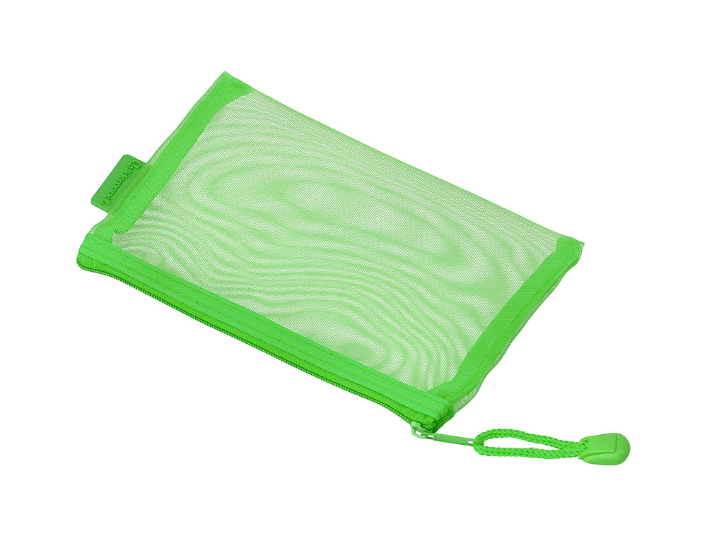 POCHETTE ZIP LIDERPAPEL A6 MULTIUSAGE FERMETURE ECLAIR   POLYESTER TRANSPIRABLE        COLORIS VERT PASTEL