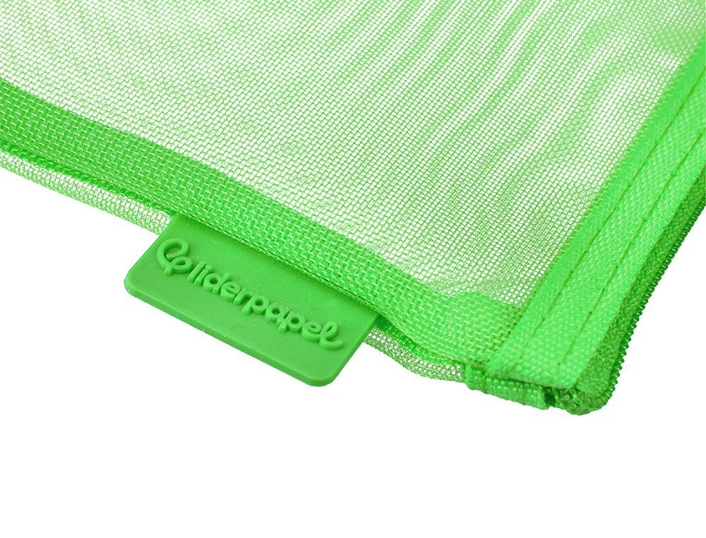 POCHETTE ZIP LIDERPAPEL A6 MULTIUSAGE FERMETURE ECLAIR   POLYESTER TRANSPIRABLE        COLORIS VERT PASTEL