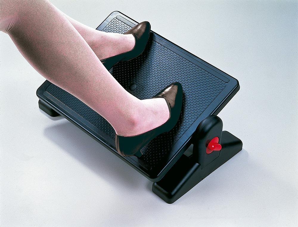 REPOSE-PIEDS Q-CONNECT CONOMIQUE HAUTEUR ET INCLINAISON AJUSTABLES 310X350MM