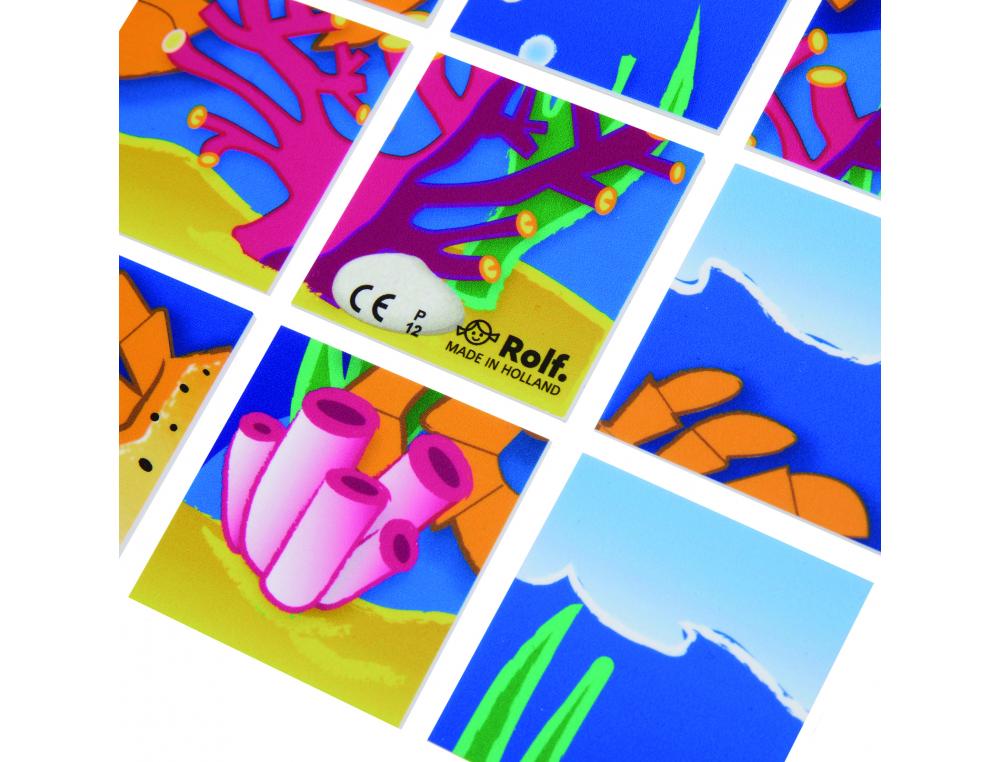 PUZZLES SOUPLES AVEC CADRE ROLF LES ANIMAUX MARINS 6     PUZZLES DE 9 PIECES