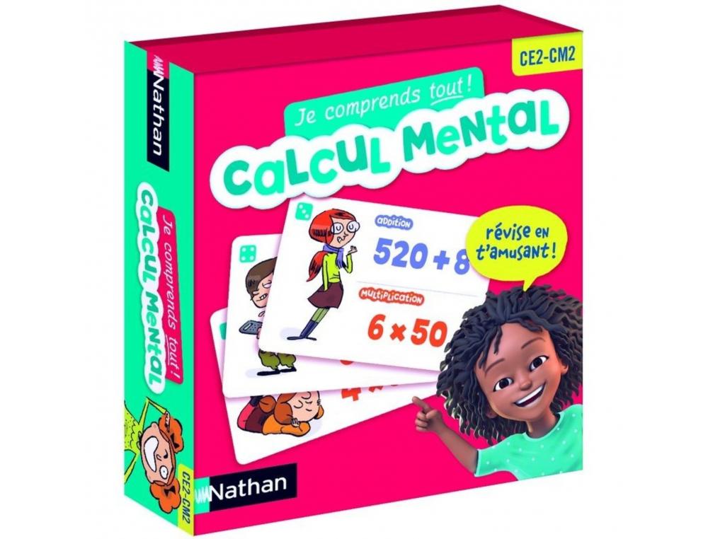 JOUER AVEC LES CHIFFRES NATHAN JE COMPRENDS TOUT      CALCUL MENTAL CE2 CM2 80      CARTES
