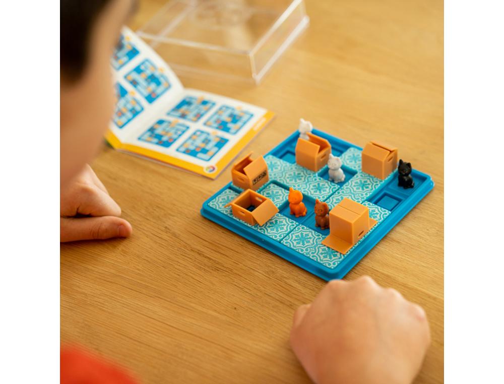 LOGIQUE REFLEXION SMART CHATS TOURNENT EN ROND 60 DEFIS     PROPOSES 1 PLATEAU DE JEU 5   CHATS 4 PIECES DE JEU 1