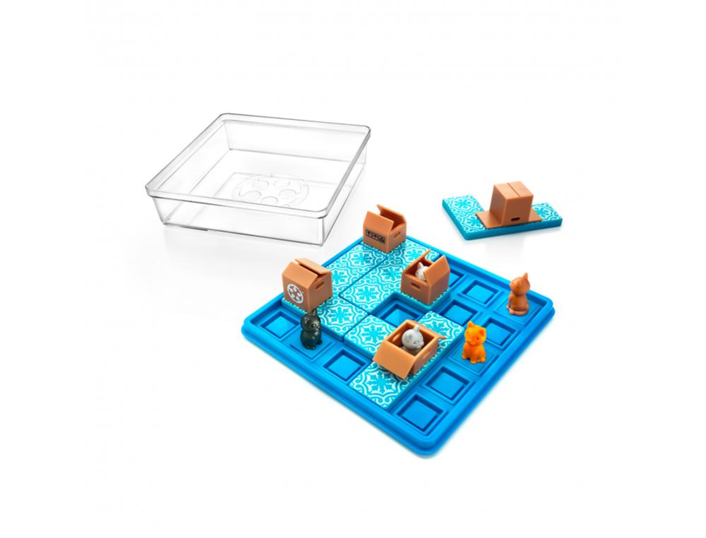 LOGIQUE REFLEXION SMART CHATS TOURNENT EN ROND 60 DEFIS     PROPOSES 1 PLATEAU DE JEU 5   CHATS 4 PIECES DE JEU 1