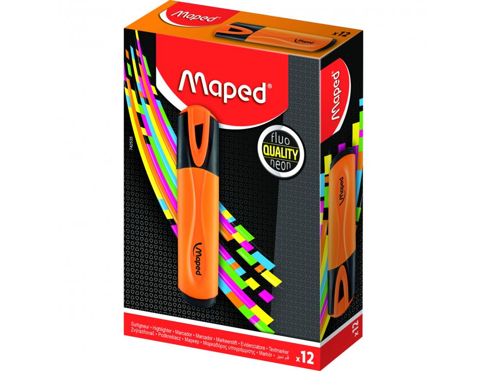 SURLIGNEUR FLUO PEP'S CLASSIC MAPED COLORIS ORANGE