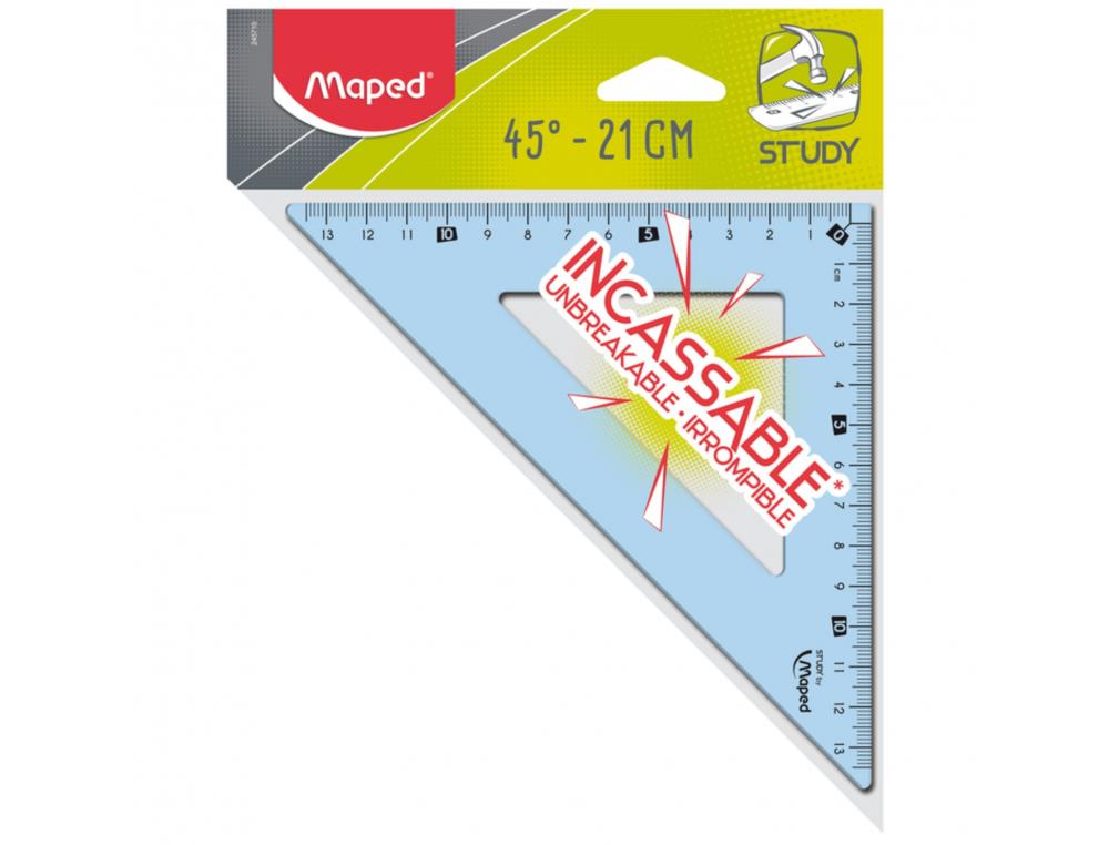 EQUERRE INCASSABLE STUDY SHOCK MAPED 45 21 CM