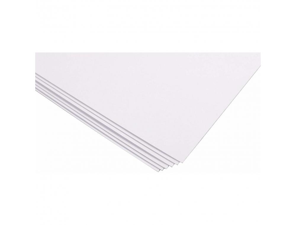 PAPIER CLAIREFONTAINE BRISTOL 50X65CM 205G COLORIS BLANC    PAQUET 25 FEUILLES