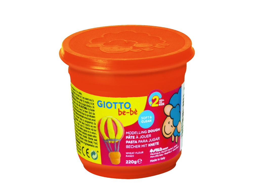 PATE A JOUER BE BE GIOTTO INGREDIENTS NATRUELS MATIERE VEGETALE 220G SCHOOLPACK 18 POTS 8 COLORIS ASSORTIS