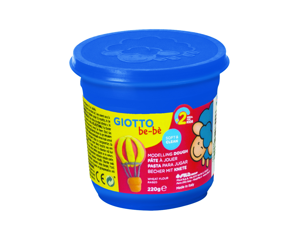 PATE A JOUER BE BE GIOTTO INGREDIENTS NATRUELS MATIERE VEGETALE 220G SCHOOLPACK 18 POTS 8 COLORIS ASSORTIS