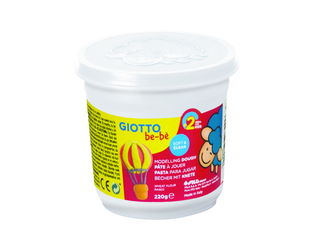 PATE A JOUER BE BE GIOTTO INGREDIENTS NATRUELS MATIERE VEGETALE 220G SCHOOLPACK 18 POTS 8 COLORIS ASSORTIS