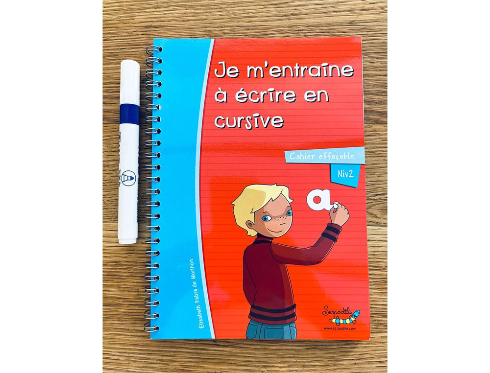 CAHIER ENTRAINEMENT HAMELIN SERPOPDILE JE M ENTRAINE A    ECRIRE EN CURSIVE A5 55 PAGES AVEC STYLO