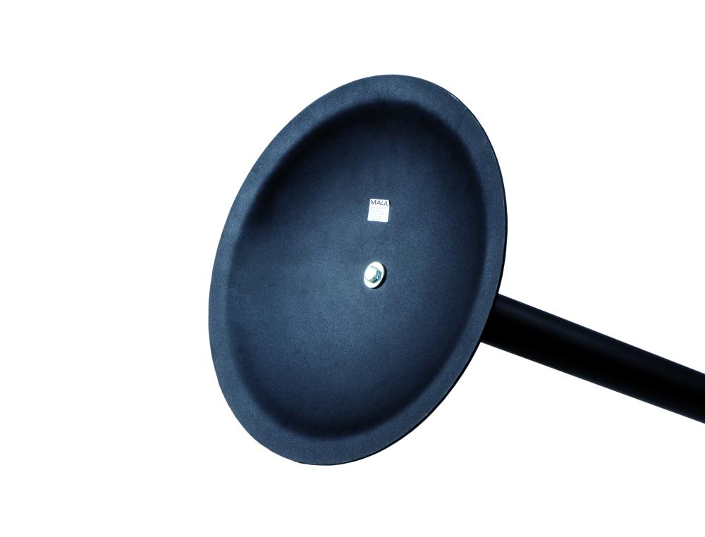 PORTE-MANTEAUX MAULAURA 4 PATERES ACIER LAQUE ET HETRE HAUTEUR 180CM COLORIS NOIR