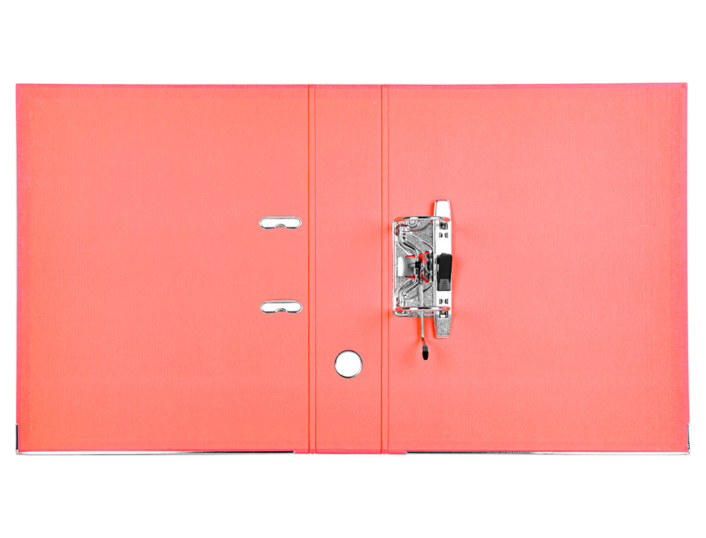 CLASSEUR LEVIER LIDERPAPEL DOCUMENTA A4+ CARTON REMBORDE DOS 75MM RADO METALLIQUE      COLORIS ROUGE