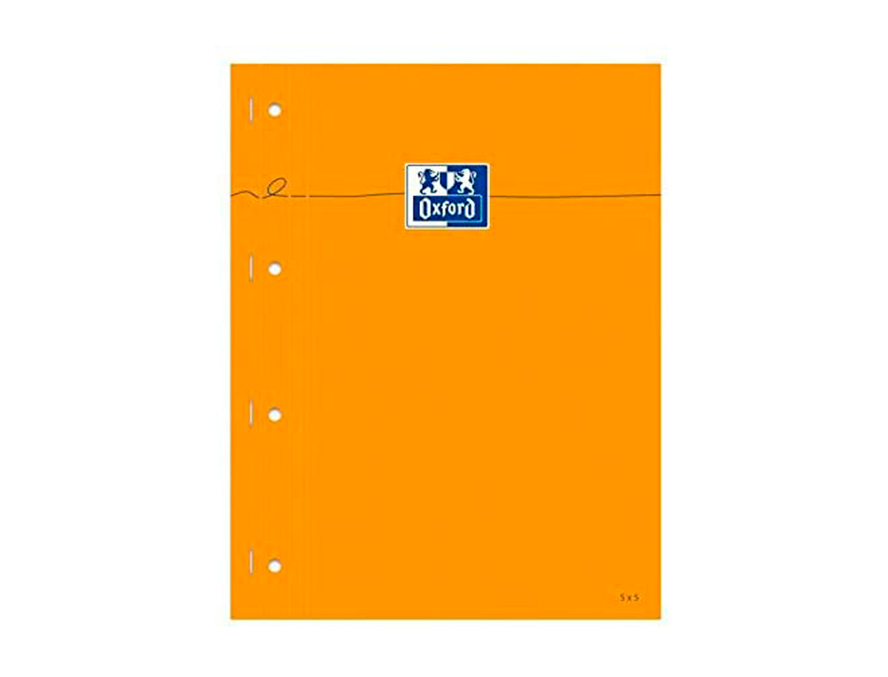 BLOC BUREAU OXFORD A4+ 210X320MM PAPIER VLIN SURFIN PERFOR DTACHABLE COUVERTURE ENVELOPPANTE 80F 80G ORANGE