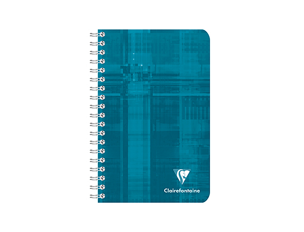 CARNET CLAIREFONTAINE RELIURE INTÉGRALE PAPIER VÉLIN VELOUTÉ COUVERTURE PELLICULÉE LAVABLE 11X17CM 180 PAGES 90G 5X5MM