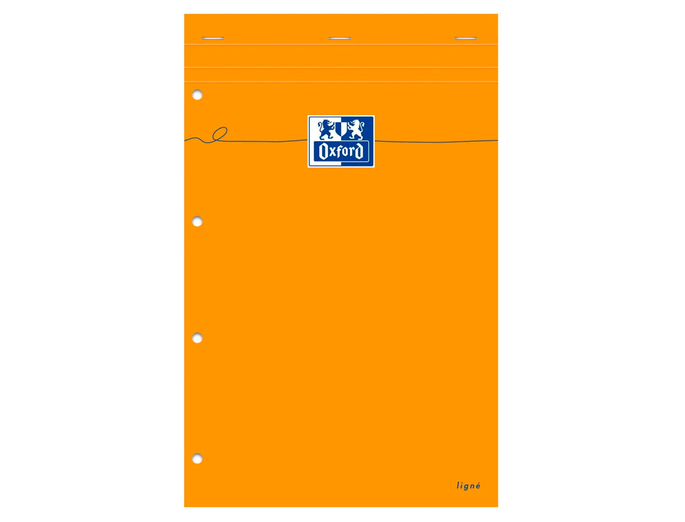 BLOC BUREAU OXFORD PAPIER A4+ VLIN SURFIN AGRAF EN TTE COUVETURE ENVELOPPANTE 210X320MM 80F 80G LIGN 6MM ORANGE