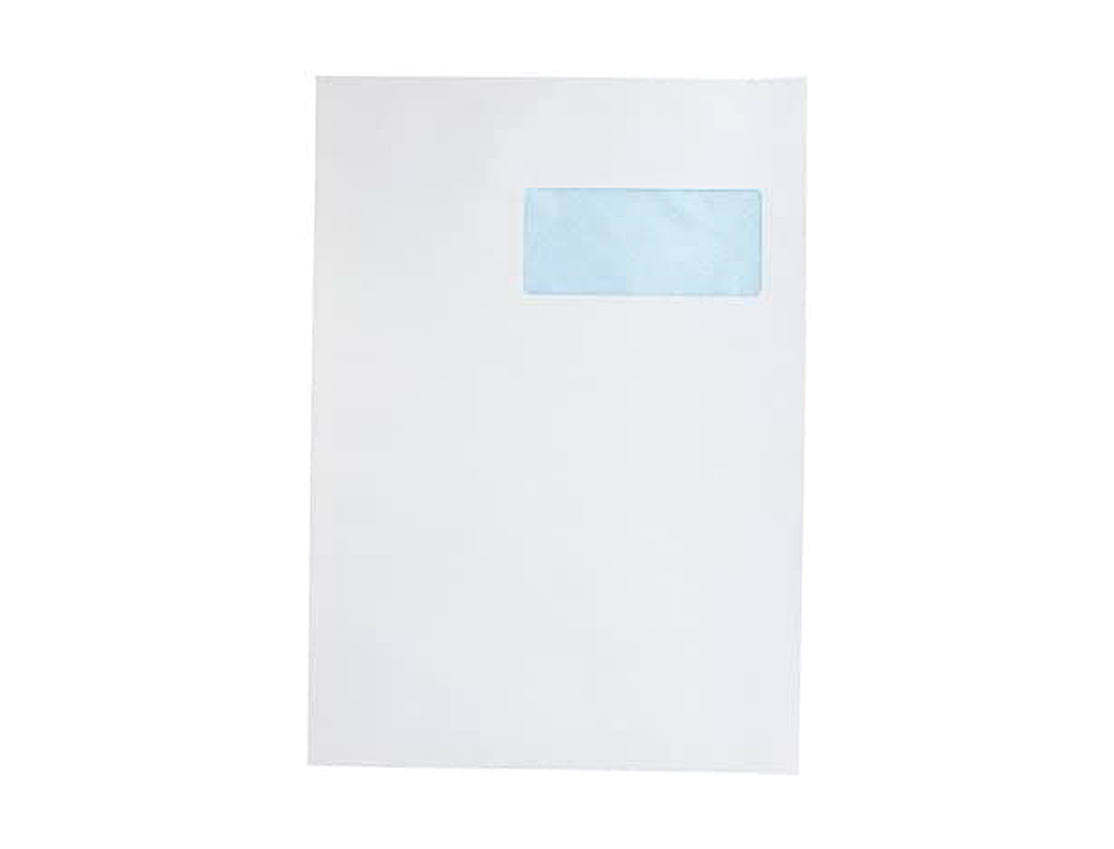 ENVELOPPE GPV C4 229X324MM 90G ADHÉSIVE FERMETURE RAPIDE SÉCURISÉE DÉFINITIVE FENÊTRE 50X100MM BLANCHE BOÎTE 250 UNITÉS