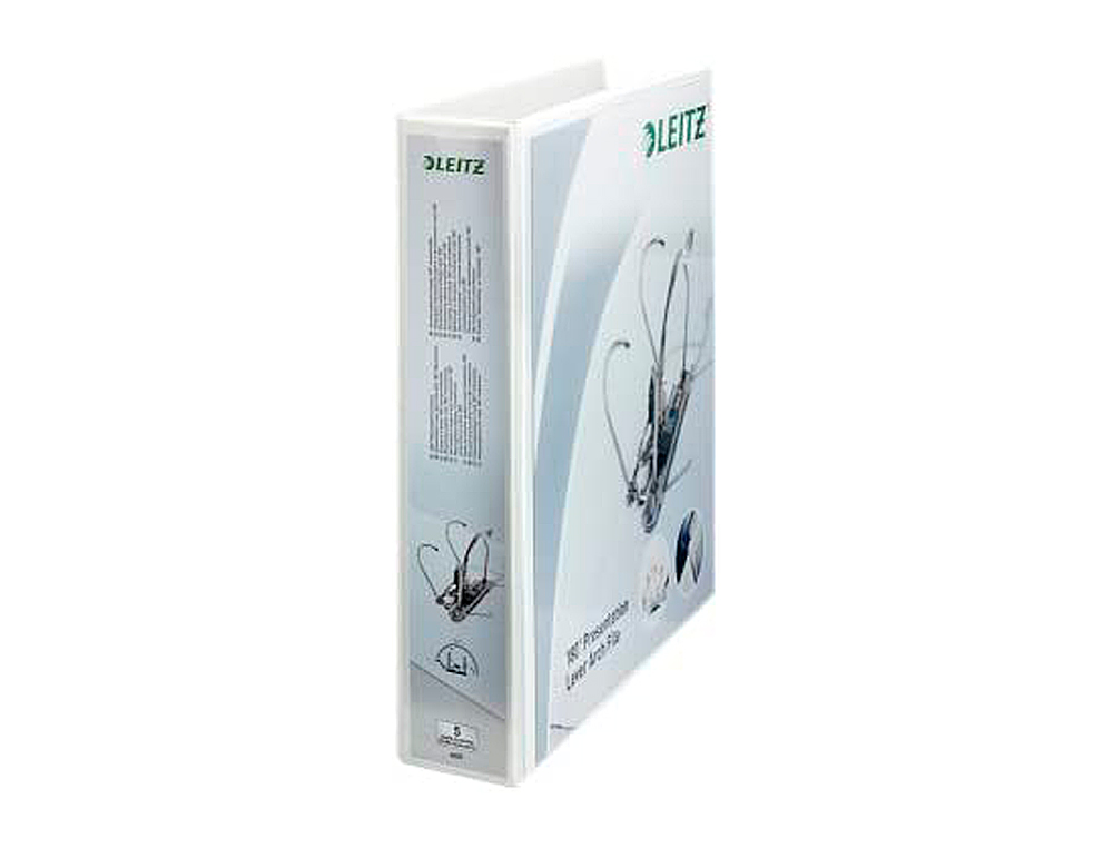 CLASSEUR LEVIER ESSELTE A4+ POLYPROPYLNE PERSONNALISABLE DOS 75MM MAXI OUVERTURE 2 POCHES PERSONNALISATION EXTRIEURE