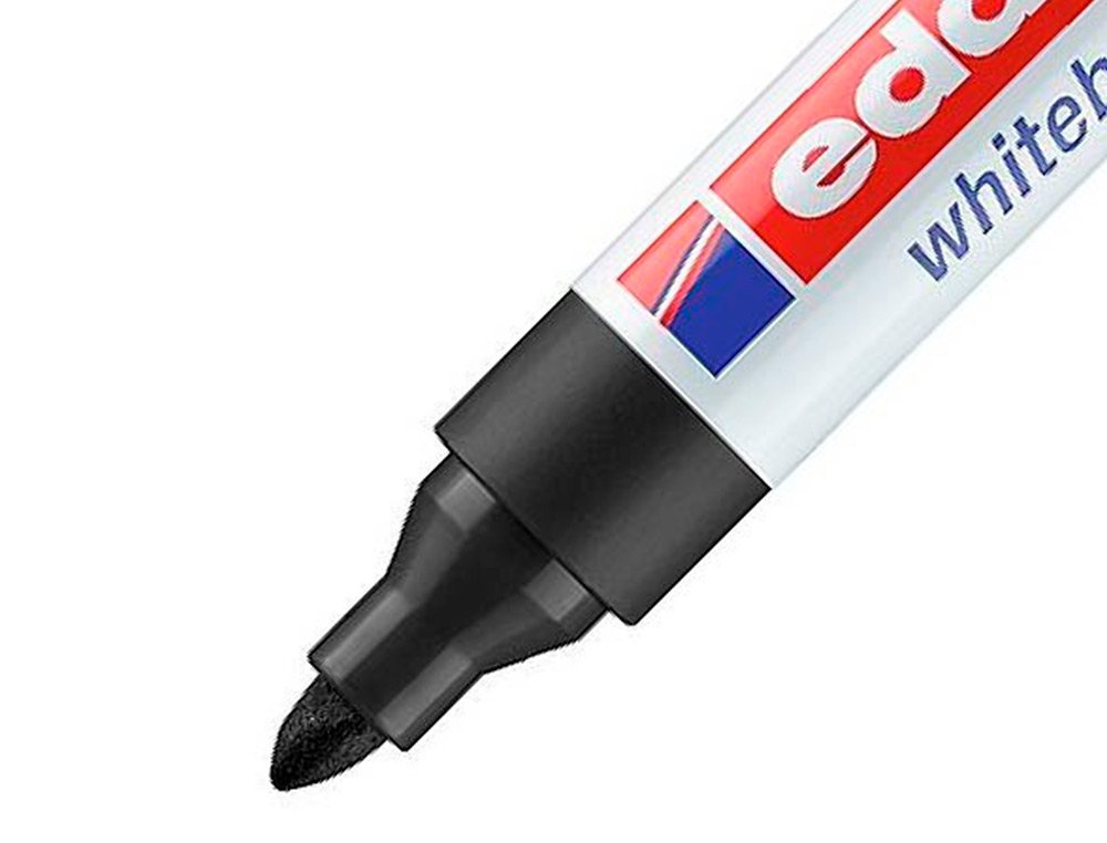 MARQUEUR EDDING E660 TABLEAU BLANC RECHARGEABLE POINTE OGIVE TRAC 1.5/3MM ENCRE CAP-OFF PIGMENTE NON TOXIQUE NOIR