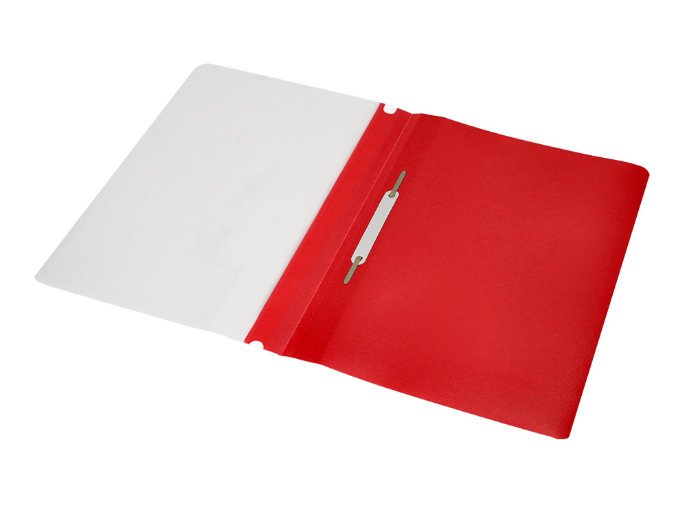 CHEMISE PRSENTATION Q-CONNECT  LAMELLES POLYPROPYLNE 18/100E DOCUMENT PERFOR A4 30F PORTE-TIQUETTE COLORIS ROUGE