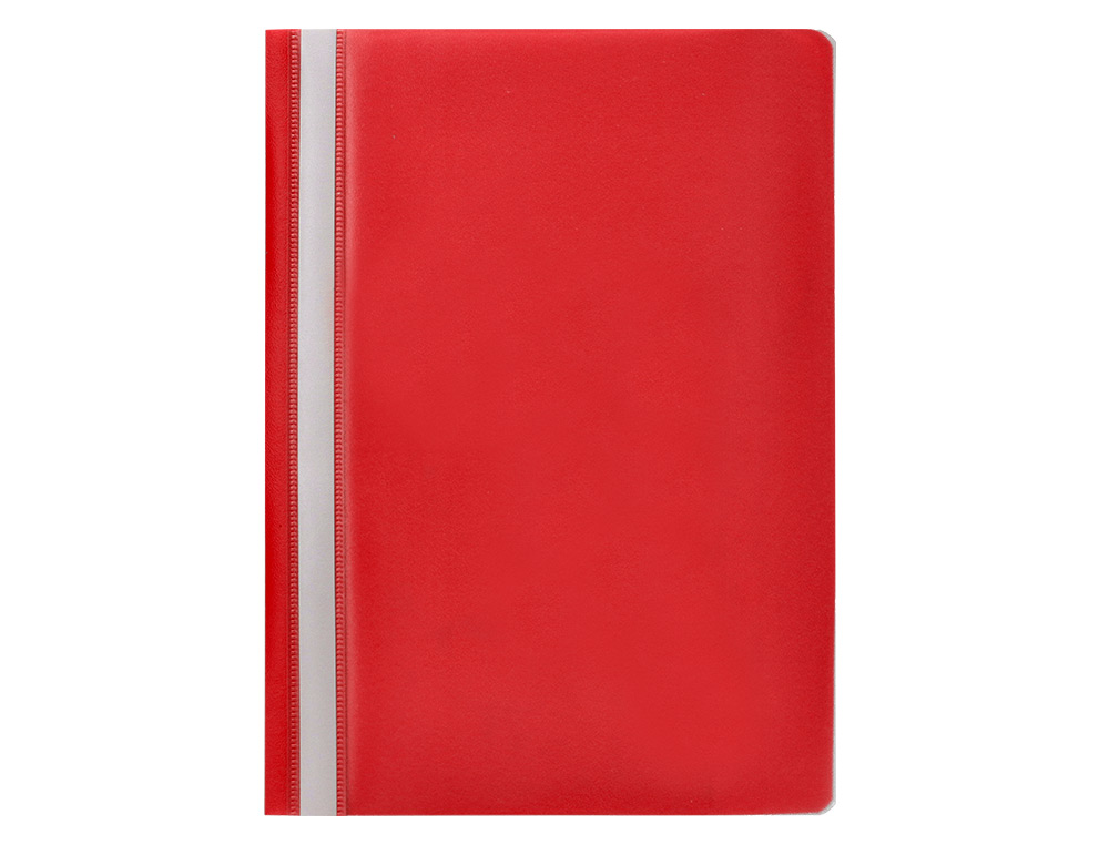 CHEMISE PRSENTATION Q-CONNECT  LAMELLES POLYPROPYLNE 18/100E DOCUMENT PERFOR A4 30F PORTE-TIQUETTE COLORIS ROUGE