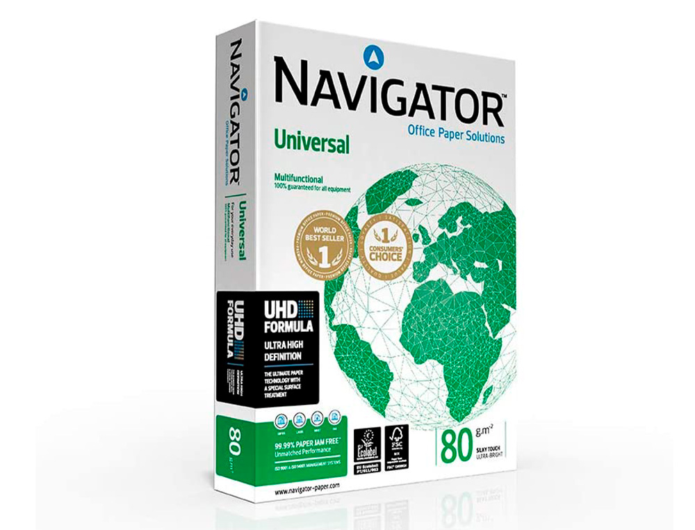 PAPIER NAVIGATOR MULTIFONCTION UNIVERSAL A3 80G BLANCHEUR 169 OPACIT 95 RIGIDIT 120 QUALIT SUPRIEURE 500 FEUILLES