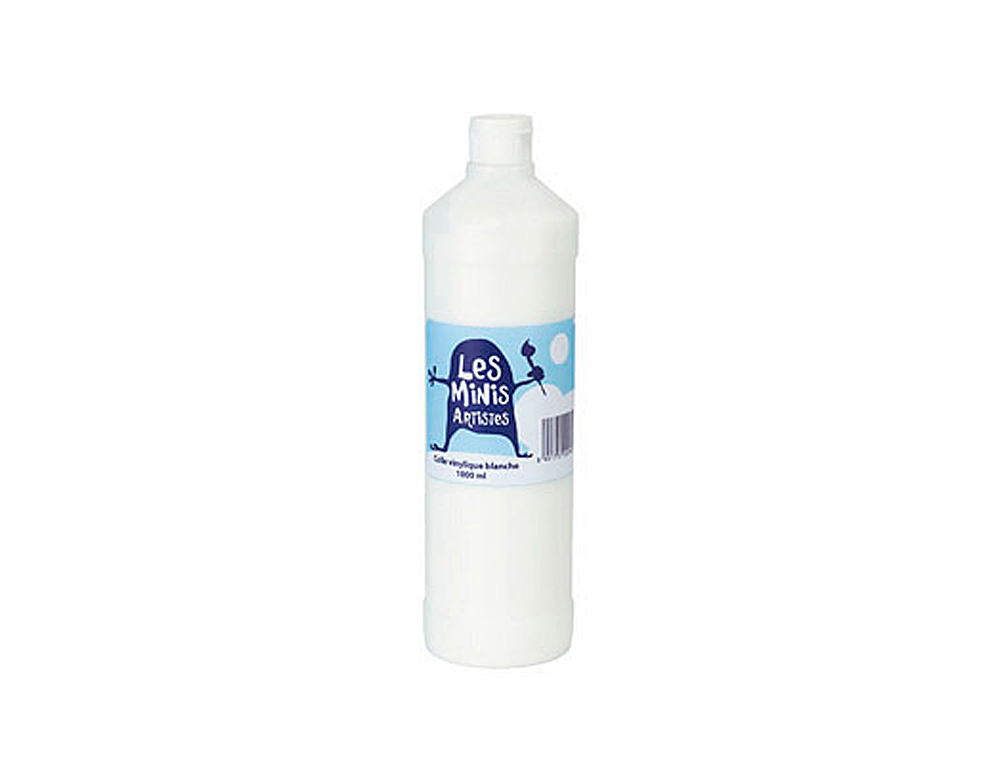 GOUACHE MINI ARTISTES CONOMIQUE ULTRA-LAVABLE PRTE  L'EMPLOI PAISSE ONCTUEUSE COLORIS BLANC FLACON 1000ML