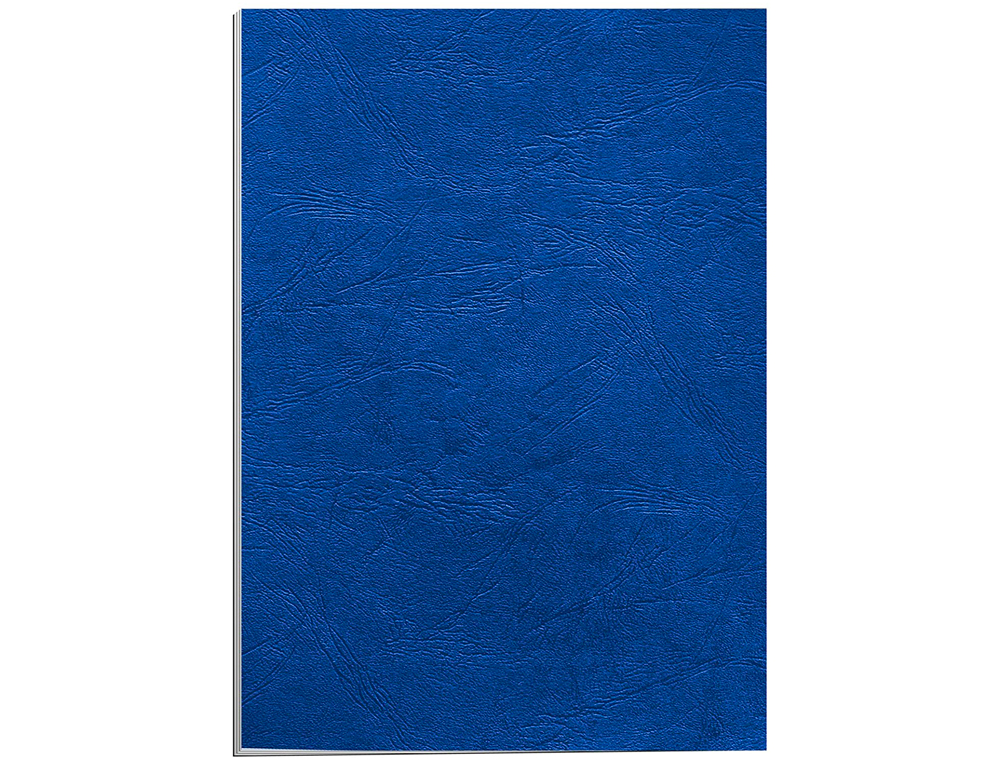 COUVERTURE FELLOWES GRAIN CUIR 250G FORMAT A4 COLORIS BLEU ROYAL PAQUET 100 UNITÉS
