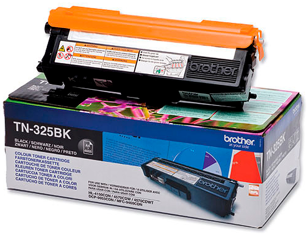 TONER LASER BROTHER TN325BK COULEUR NOIR HAUTE CAPACITÉ 4000P