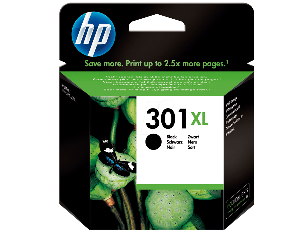 CARTOUCHE HP 301XL JET D'ENCRE CH563EE COULEUR NOIR HAUTE CAPACIT 480P