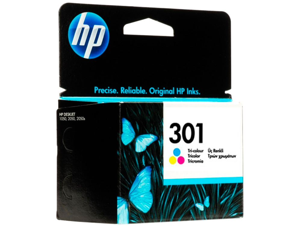 CARTOUCHE HP 301 JET D'ENCRE CH562EE 3 COULEURS CYAN/MAGENTA/JAUNE 165P