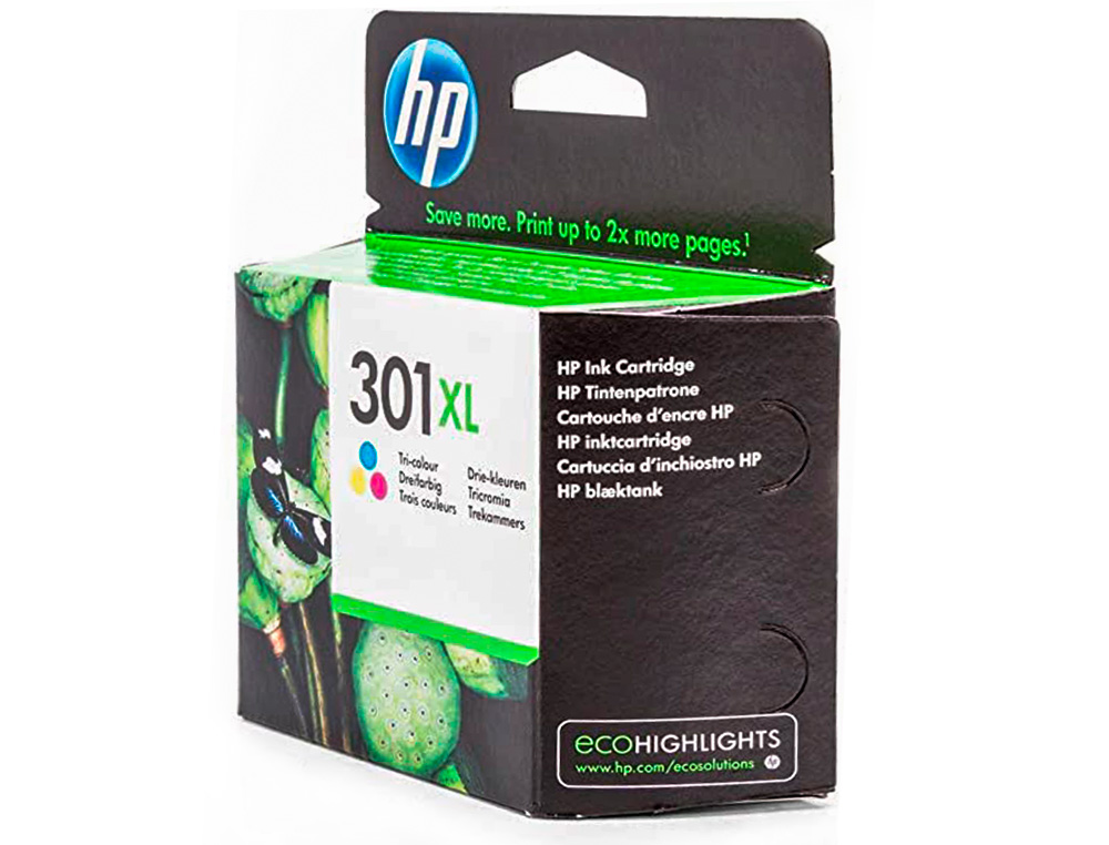 CARTOUCHE HP 301XL JET D'ENCRE CH564EE 3 COULEURS CYAN/MAGENTA/JAUNE 330P
