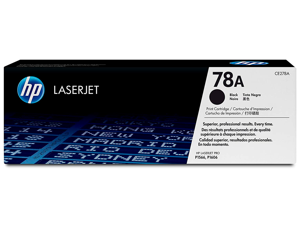 TONER LASER HP 78A CE278A POUR LASERJET PRO P1566/1606DN COULEUR NOIR 2100P