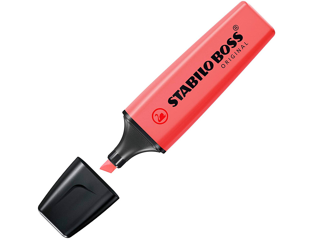 SURLIGNEUR STABILO BOSS TRAC 2/5MM POINTE BISEAUTE ENCRE UNIVERSELLE BASE EAU RSISTANTE LUMIRE POCHETTE 4 UNITS