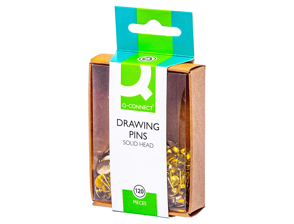 PUNAISE Q-CONNECT LAITON DIAMTRE 10MM BOTE PLASTIQUE 120 UNITS