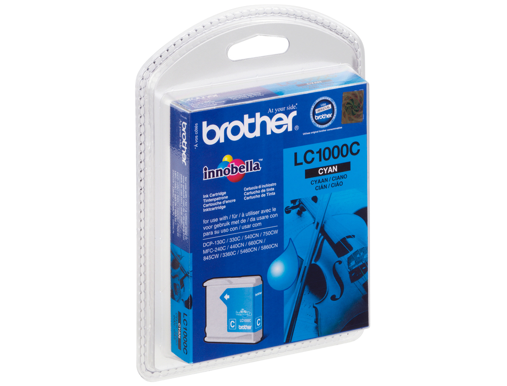CARTOUCHE BROTHER JET D'ENCRE LC1000C COULEUR CYAN 400P