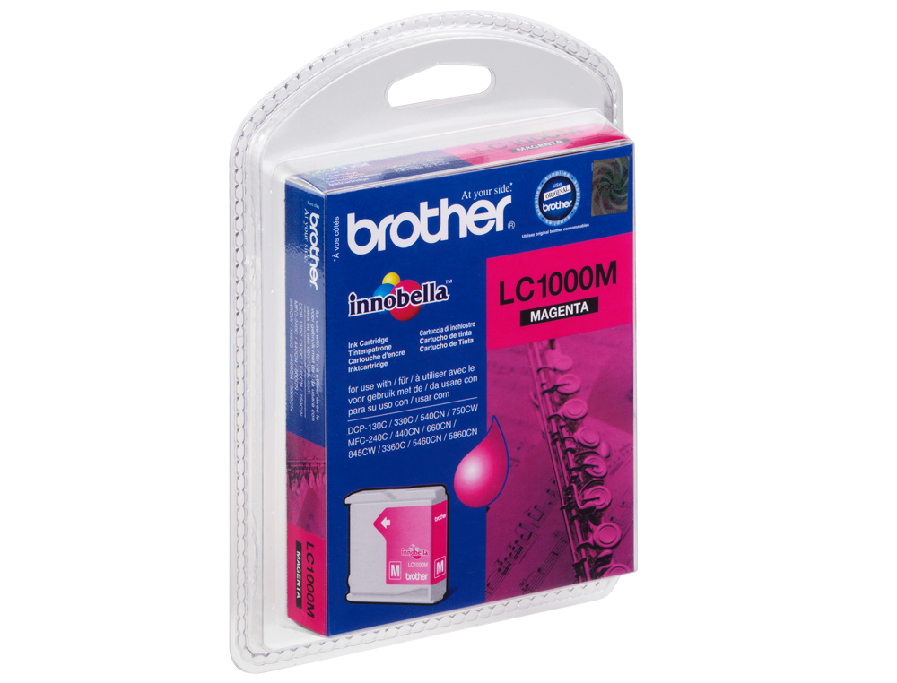 CARTOUCHE BROTHER JET D'ENCRE LC1000M COULEUR MAGENTA 400P