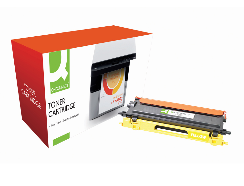 TONER LASER Q-CONNECT COMPATIBLE IMPRIMANTES BROTHER TN135Y COULEUR JAUNE HAUTE CAPACIT 4000P