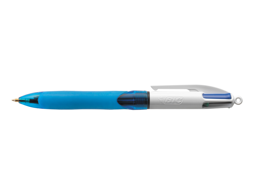 STYLO-BILLE BIC 4 COULEURS GRIP PRO POINTE MOYENNE ENCRE CLASSIQUE RTRACTABLE RECHARGEABLE 4 COULEURS