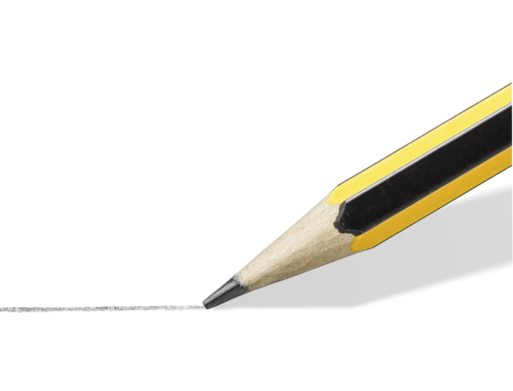 CRAYON GRAPHITE STAEDTLER NORIS 120 HB HEXAGONAL MINE 2MM TRS RSISTANTE EMBOUT GOMME