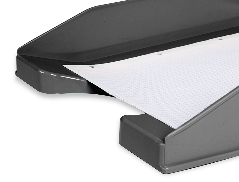 CORBEILLE  COURRIER Q-CONNECTPOLYPROPYLNE DOCUMENTS A4+ 240X320MM EMPILABLE 350X255X65MM COLORIS NOIR OPAQUE