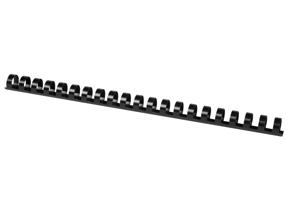 ANNEAU PLASTIQUE  RELIER Q-CONNECT CAPACIT 120F 16MM DIAMTRE COLORIS NOIR BOTE 50 UNITS