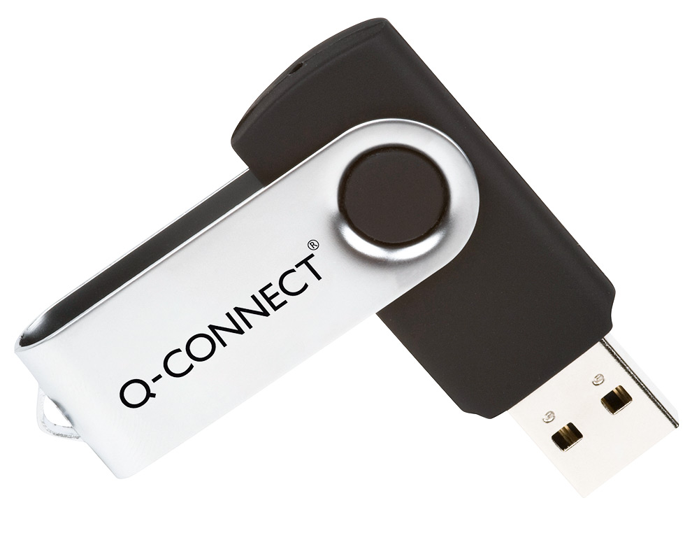 CL USB Q-CONNECT 2.0 8GB VITESSE LECTURE 15MB/S CRITURE 5MB/S CAPUCHON ROTATIF