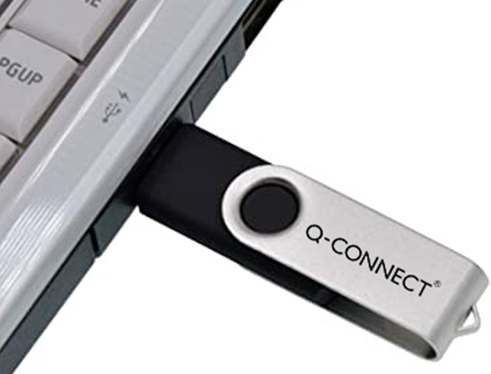 CL USB Q-CONNECT 2.0 32GB VITESSE LECTURE 18MB/S CRITURE 12MB/S CAPUCHON ROTATIF